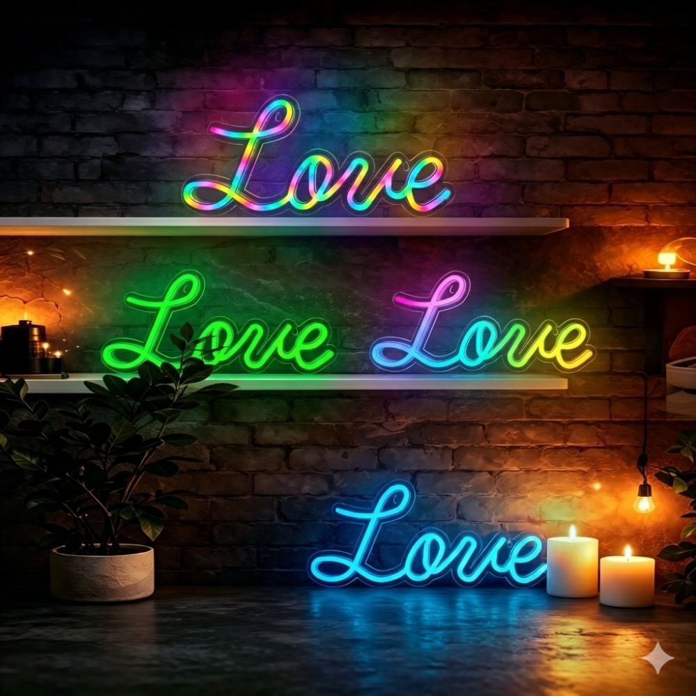 Multi-Functional RGB LED Neon Sign - Ready to Ship (Mix & Match Combo)