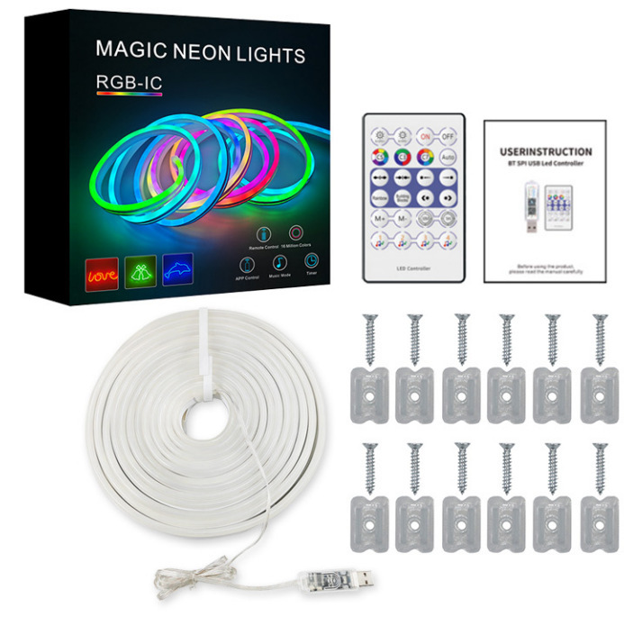 Smart RGB LED Neon Rope Lights - IP67 Waterproof Outdoor & Indoor Strips