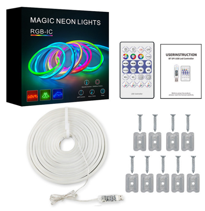 Smart RGB LED Neon Rope Lights - IP67 Waterproof Outdoor & Indoor Strips