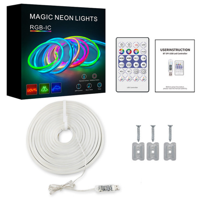 Smart RGB LED Neon Rope Lights - IP67 Waterproof Outdoor & Indoor Strips