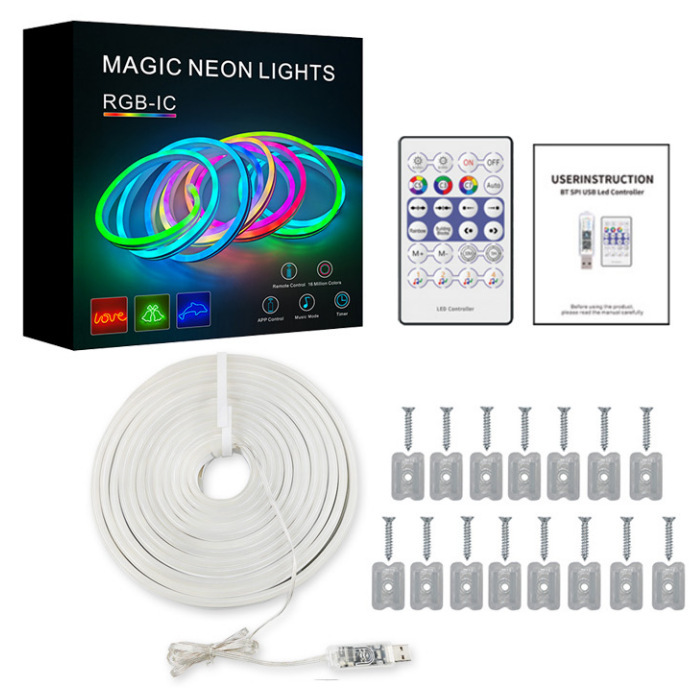 Smart RGB LED Neon Rope Lights - IP67 Waterproof Outdoor & Indoor Strips