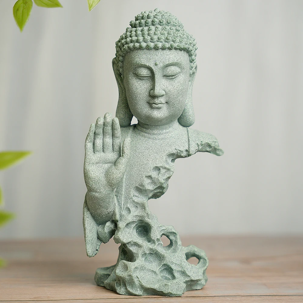 Buddha Statue For Home Meditation Zen Garden Decorative Figurines Bonsai Micro Landscape Feng Shui Fish Tank Aquarium Decor