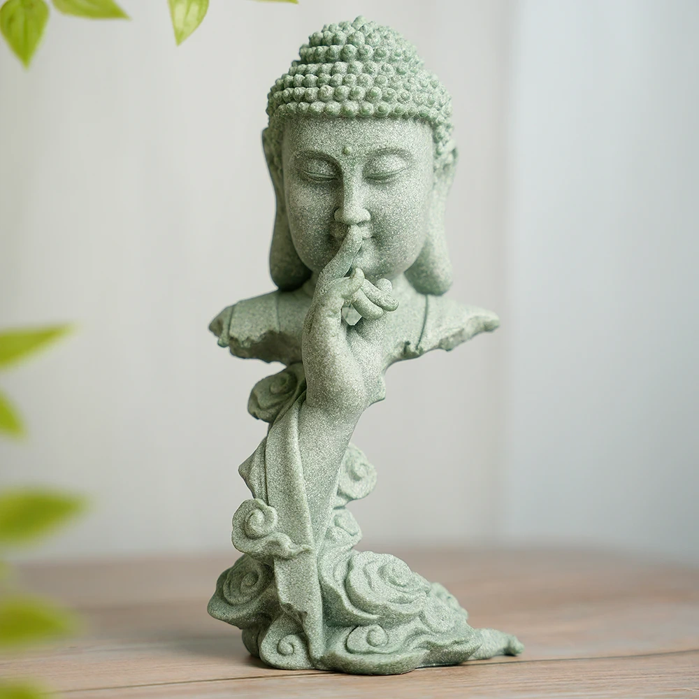 Buddha Statue For Home Meditation Zen Garden Decorative Figurines Bonsai Micro Landscape Feng Shui Fish Tank Aquarium Decor