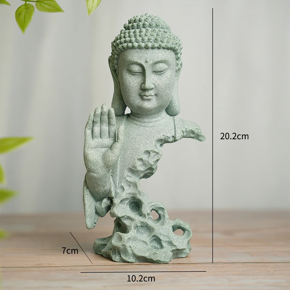Buddha Statue For Home Meditation Zen Garden Decorative Figurines Bonsai Micro Landscape Feng Shui Fish Tank Aquarium Decor