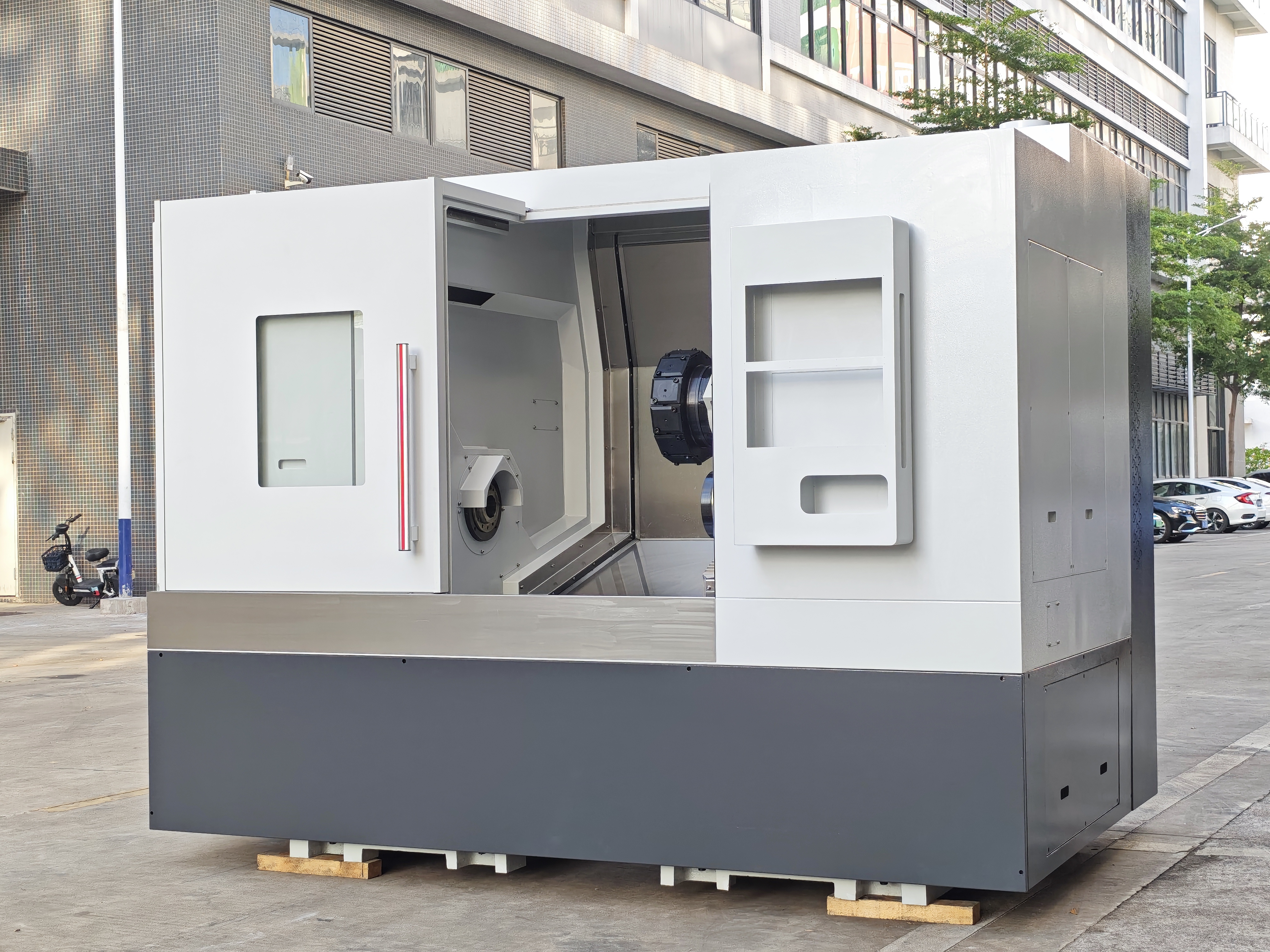 Twin Spindle with Inteprolated Y-axis (Virtual Yaxis)