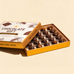 Custom Printed Design Packaging Boxes Personalized Food Grade Chocolate Box With Lid