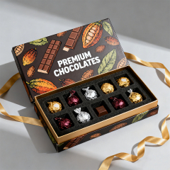 Custom Size Cardboard Box Packaging Design Printing Candy Chocolate Paper Boxes Wholesale
