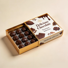 Custom Chocolate Box Packaging Manufacturer Printing Rigid Cardboard Sliding Drawer Box