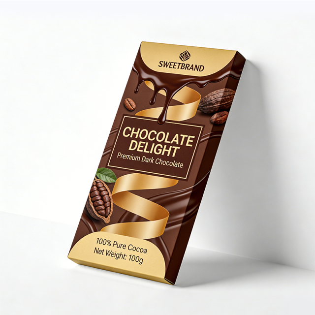 Custom Chocolate Box Packaging Manufacturer Printing Design Food Rigid Cardboard Boxes