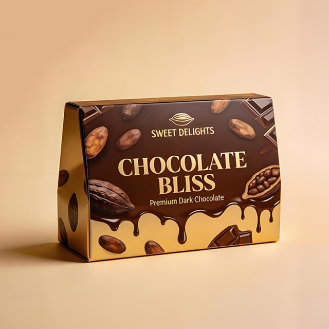Custom Chocolate Box Packaging Manufacturer Printing Design Food Rigid Cardboard Boxes
