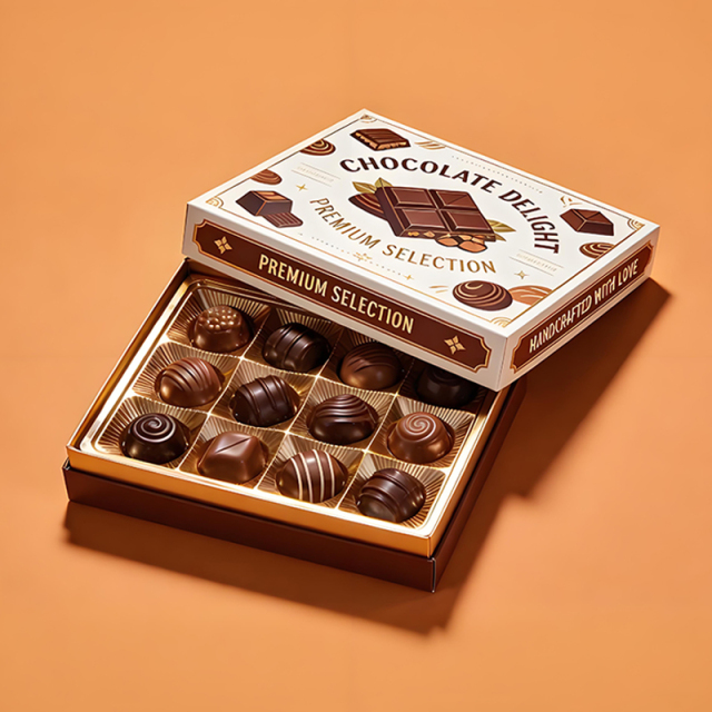 Custom Size Cardboard Box Packaging Design Printing Candy Chocolate Paper Boxes Wholesale