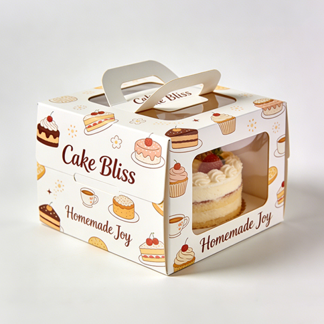 Paper Box Manufacturing Wholesale Custom Printing Sweets Pastry Cake Packaging Boxes Design