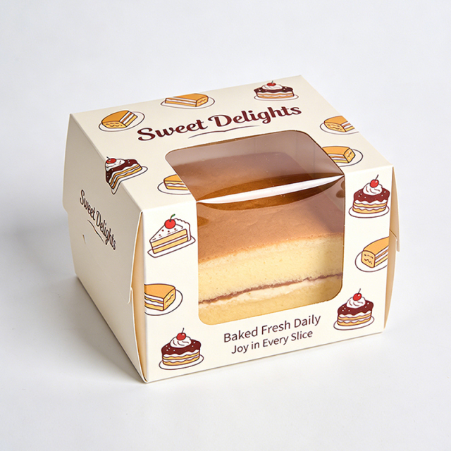 Paper Box Manufacturing Wholesale Custom Printing Sweets Pastry Cake Packaging Boxes Design