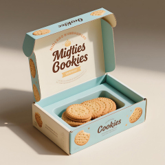 Custom Design Food Corrugated Mailer Box Printing Biscuit Cookie Cardboard Paper Packaging Boxes