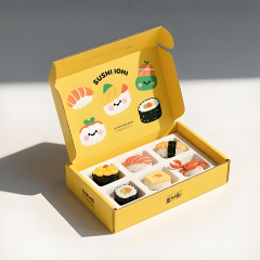 Manufacturer Custom Made Sushi Box Printing Design Recyclable Food Grade Paper Packaging Boxes