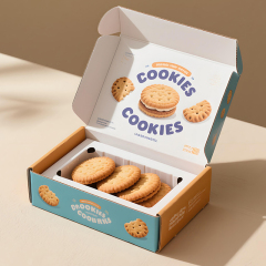 Customized Offset Printing Cookie Box Packaging Design Bakery Biscuit Cardboard Paper Boxes