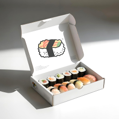 Manufacturer Custom Made Sushi Box Printing Design Recyclable Food Grade Paper Packaging Boxes