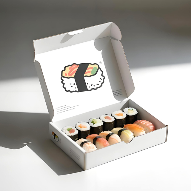 Manufacturer Custom Made Sushi Box Printing Design Recyclable Food Grade Paper Packaging Boxes
