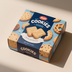 Customized Offset Printing Cookie Box Packaging Design Bakery Biscuit Cardboard Paper Boxes