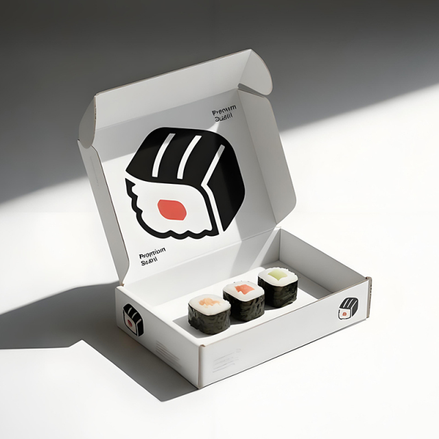 Manufacturer Custom Made Sushi Box Printing Design Recyclable Food Grade Paper Packaging Boxes