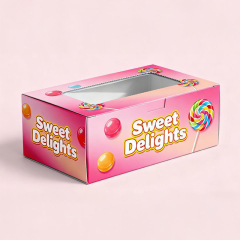 Recycled Materials Candy Packaging Box Wholesale Printing Personalized Design Cardboard Display Box