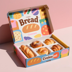 Wholesale Custom Printing Bread Food Packaging Bakery Corrugated Mailbox Cardboard Paper Boxes