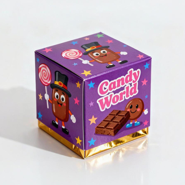 Recycled Materials Candy Packaging Box Wholesale Printing Personalized Design Cardboard Display Box