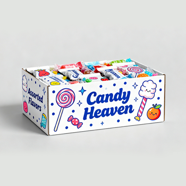 Recycled Materials Candy Packaging Box Wholesale Printing Personalized Design Cardboard Display Box