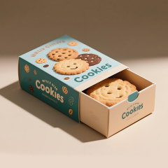 Custom Cardboard Box Manufacturer Printing Food Biscuit Cookie Drawer Packaging Box