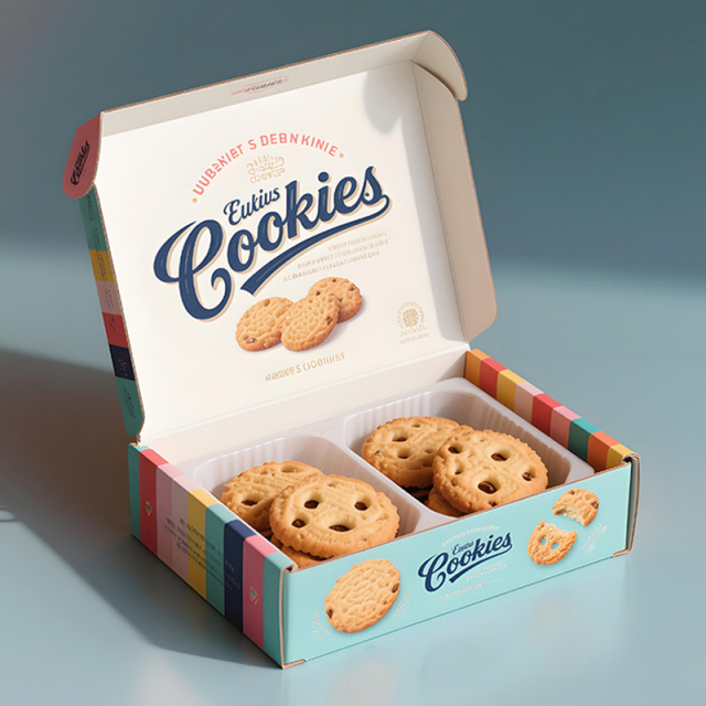Custom Cardboard Box Manufacturer Printing Food Biscuit Cookie Drawer Packaging Box