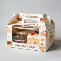 Manufacturer Custom Printing Eco-Friendly Cake Food Grade Paper Packaging Box