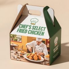 Personalized Food Grade Corrugated Board House Shape Packaging Box