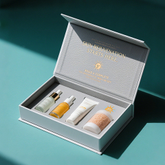 Factory Custom Product Packaging Art Paper Gold Foil Magnetic Rigid Gift Box