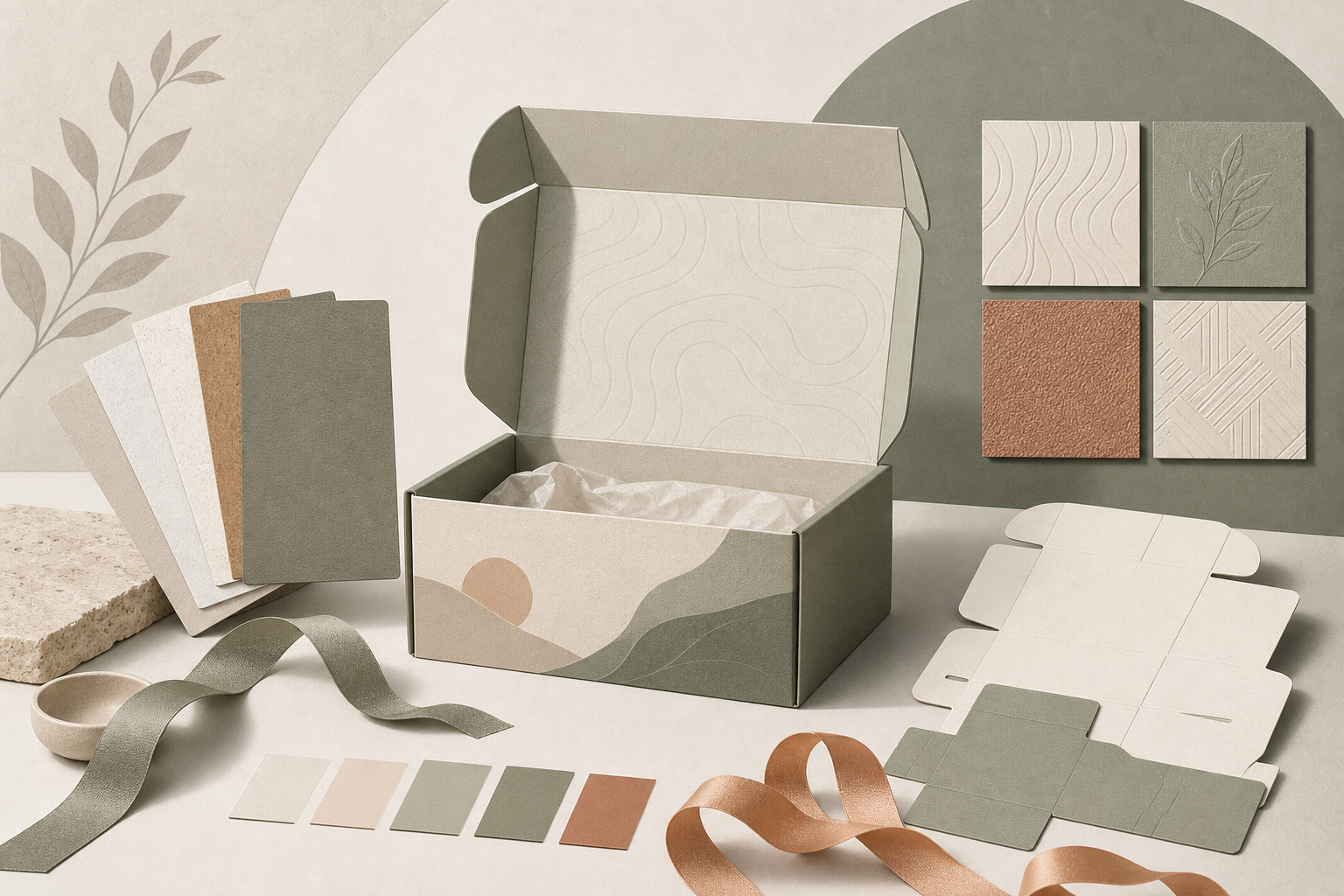 Editorial diagram for Insights on Material Choices and Customization in Cosmetic Packaging Boxes