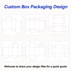 Factory Custom Size Rigid Cardboard Cookie Packaging Box With Dividers