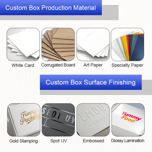 Factory Custom Size Rigid Cardboard Cookie Packaging Box With Dividers
