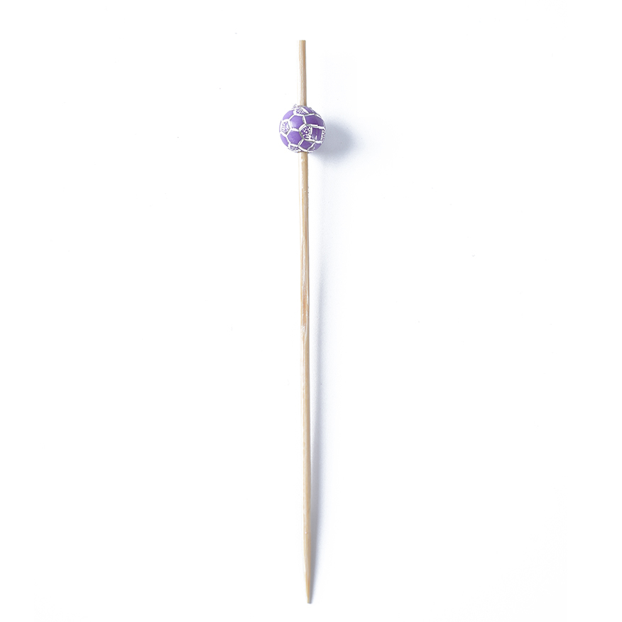 Colorful Football Bamboo Picks - Food-Safe Skewers for Football Parties Kids' Gatherings