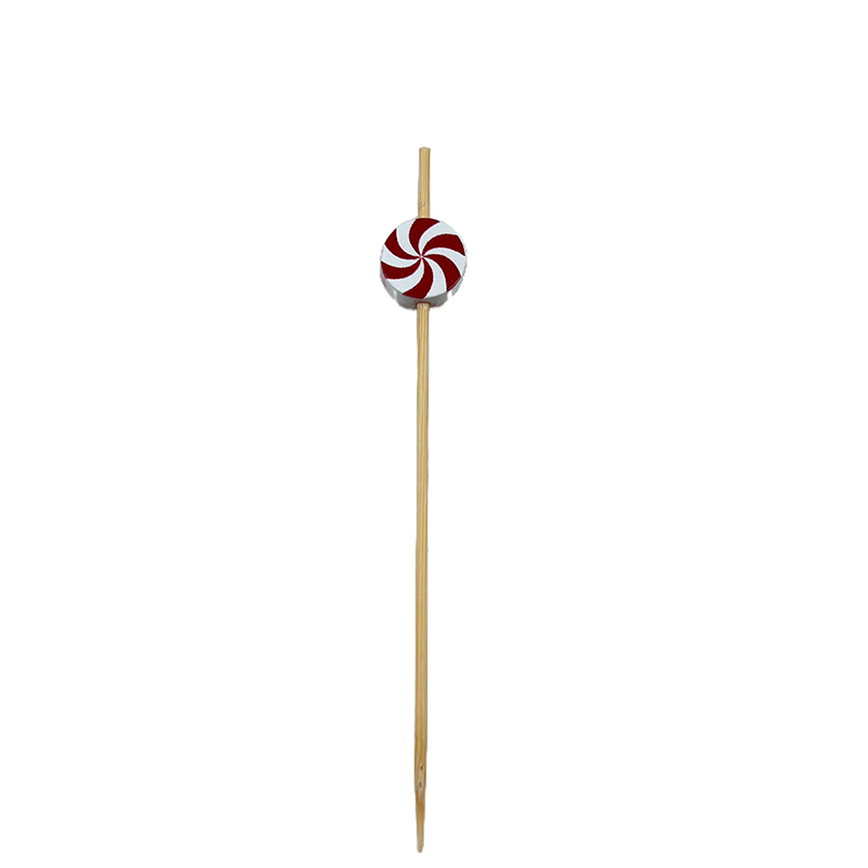 Colorful Lollipop-Shaped Bamboo Fruit Picks for Daily Home Use Kids' Gatherings
