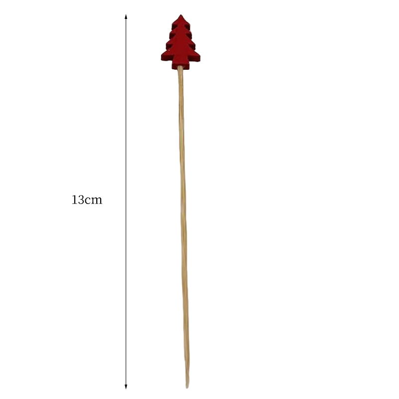 200Count Winter Themed Bamboo Toothpicks For Desserts Appetizer Decorations