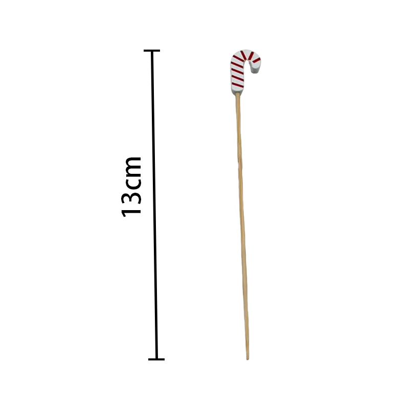 200Count Santa Claus Food Picks Bamboo Toothpicks Holiday Table Setting