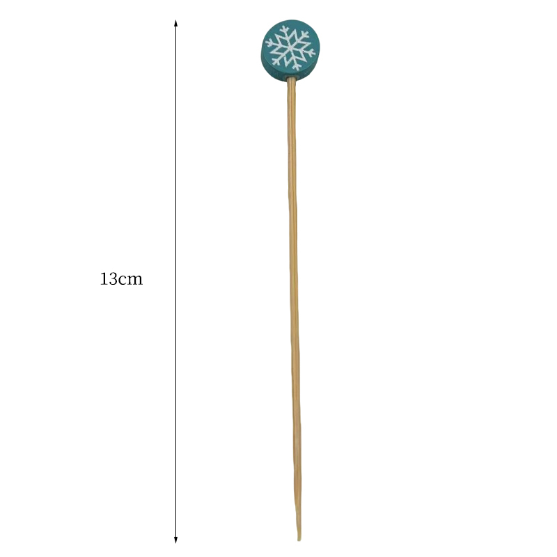 200Count Holiday Bamboo Toothpicks For Charcuterie Fruit Party Supplies