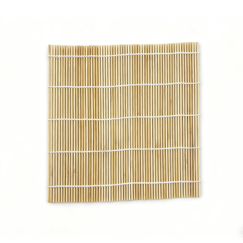 24*24cm  White Skin Sushi Curtain Reusable Eco-friendly Bamboo Mat Kitchen Tableware Supplies
