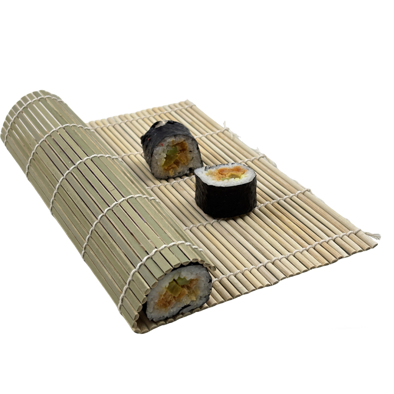 24*24cm Cyan Skin Sushi Curtain Reusable Eco-friendly Bamboo Mat Kitchen Tableware Supplies