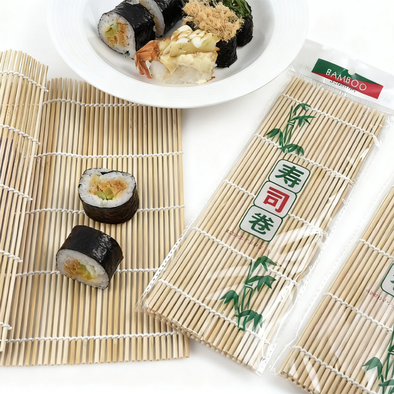30*30cm White Skin Sushi Curtain Reusable Eco-friendly Bamboo Mat Kitchen Tableware Supplies