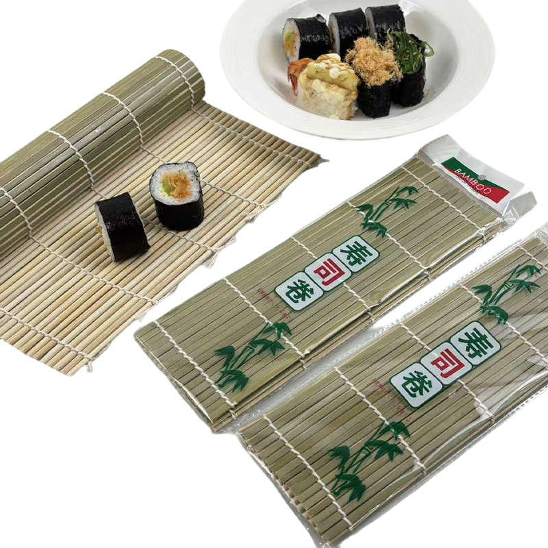 27*27cm  Cyan Skin Sushi Curtain Reusable Eco-friendly Bamboo Mat Kitchen Tableware Supplies
