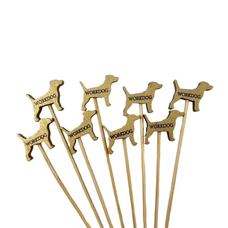 Metal Dog Bamboo Skewers  Premium Natural Bamboo Perfect  for Parties Barbecues Home Gatherings  Festivals
