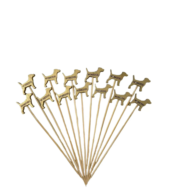 Metal Dog Bamboo Skewers  Premium Natural Bamboo Perfect  for Parties Barbecues Home Gatherings  Festivals