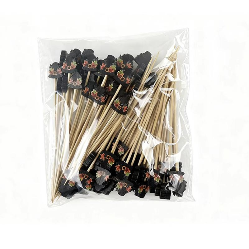 100Pcs Retro Black Maple Leaf Hat Picks - Eco-Friendly for Autumn Events & Rustic Decor
