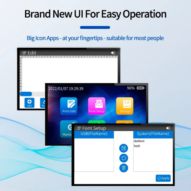 Automatic CP4000 12.7MM Easy-to-Operate Logo All-in-One Portable Inkjet Printer High Definition Handheld Gun Color