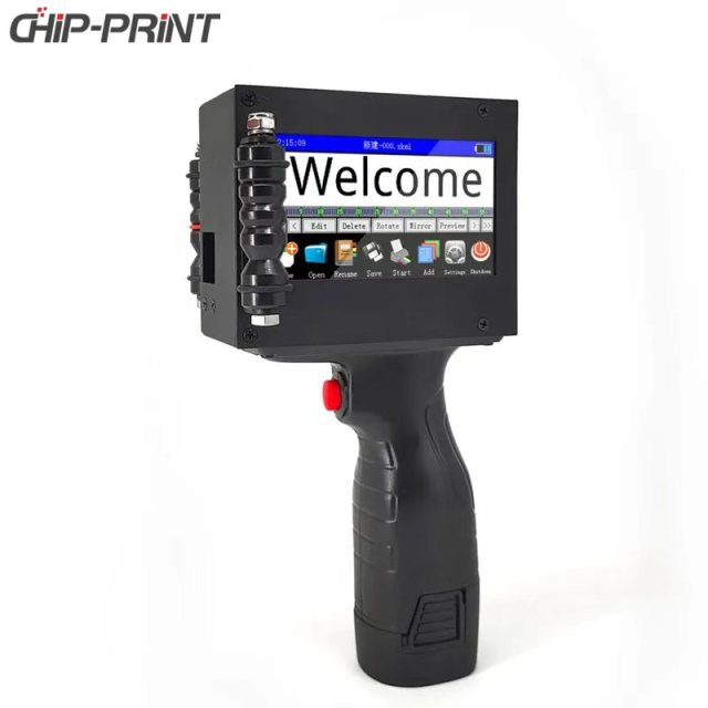 Automatic 25.4mm Portable Handheld Inkjet Printer with 3.5inch Touch Screen Date Coding Printer for Sale Price